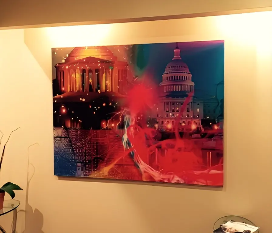 a painting on a wall