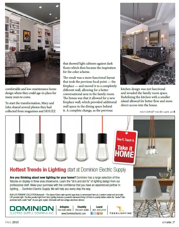 a newspaper article of a room