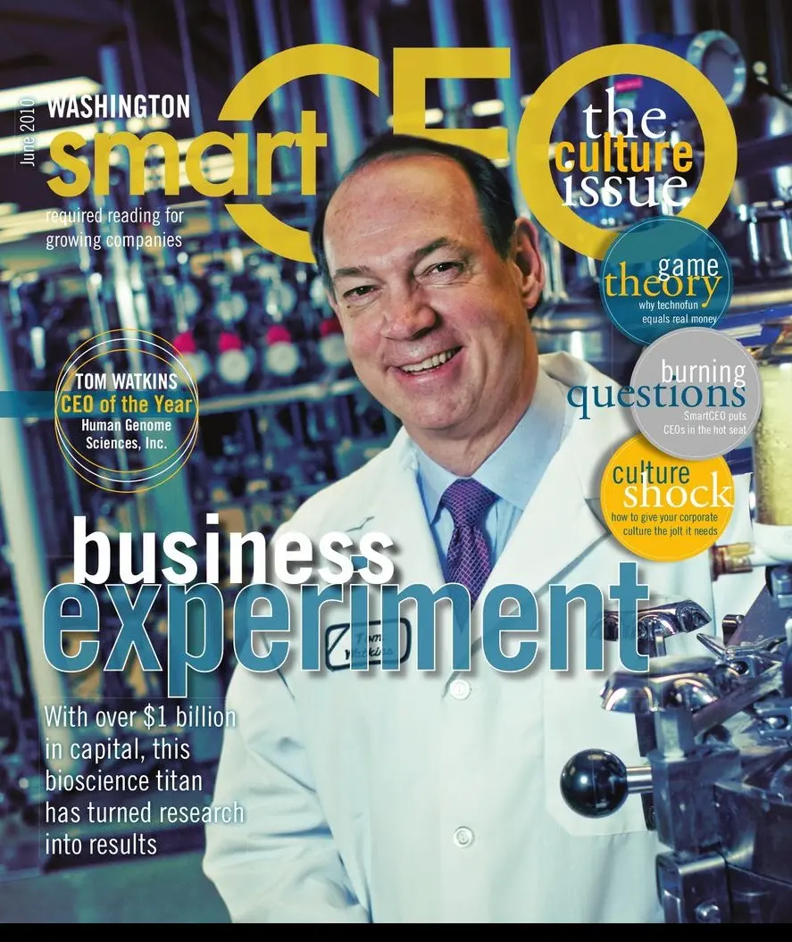 a man in a white coat on a magazine cover