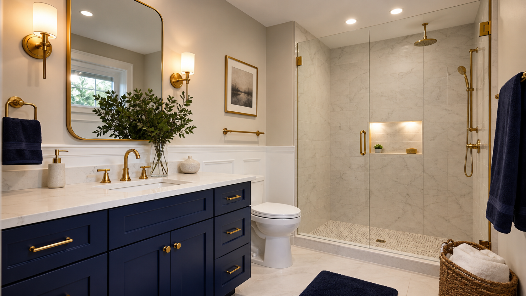 What Order Should You Renovate A Bathroom In? 1 | Award Winning Interior Designers Washington Dc &Amp; Northern Virginia Areas bathroom renovation order step by step in a Northern Virginia home