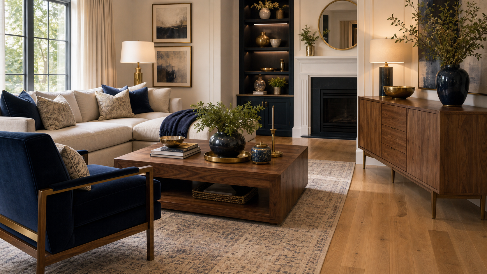 How To Mix Wood Tones Without Them Clashing 1 | Award Winning Interior Designers Washington Dc &Amp; Northern Virginia Areas how to mix wood tones in a Northern Virginia living room, oak floors with walnut furniture