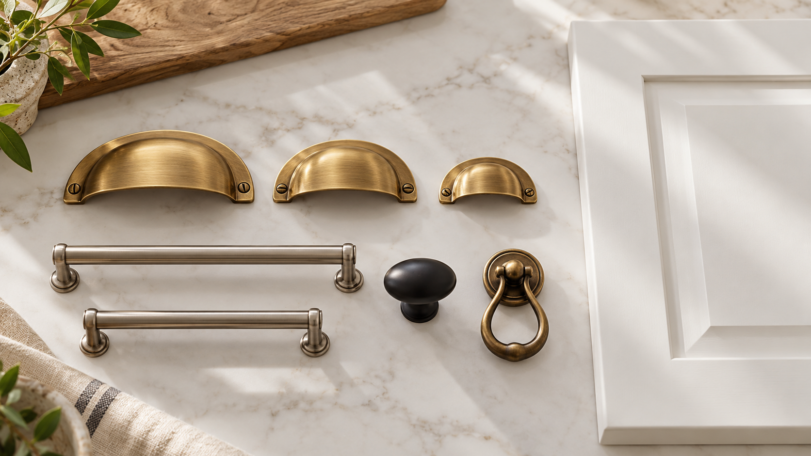 How To Choose Cabinet Hardware For Your Kitchen Or Bathroom 6 | Award Winning Interior Designers Washington Dc &Amp; Northern Virginia Areas Cabinet hardware and finish samples